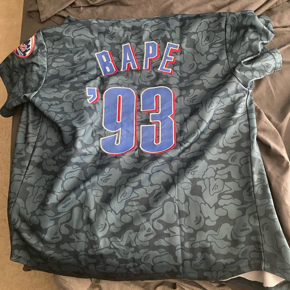 BAPE MITCHELL AND NESS NY METS JERSEY